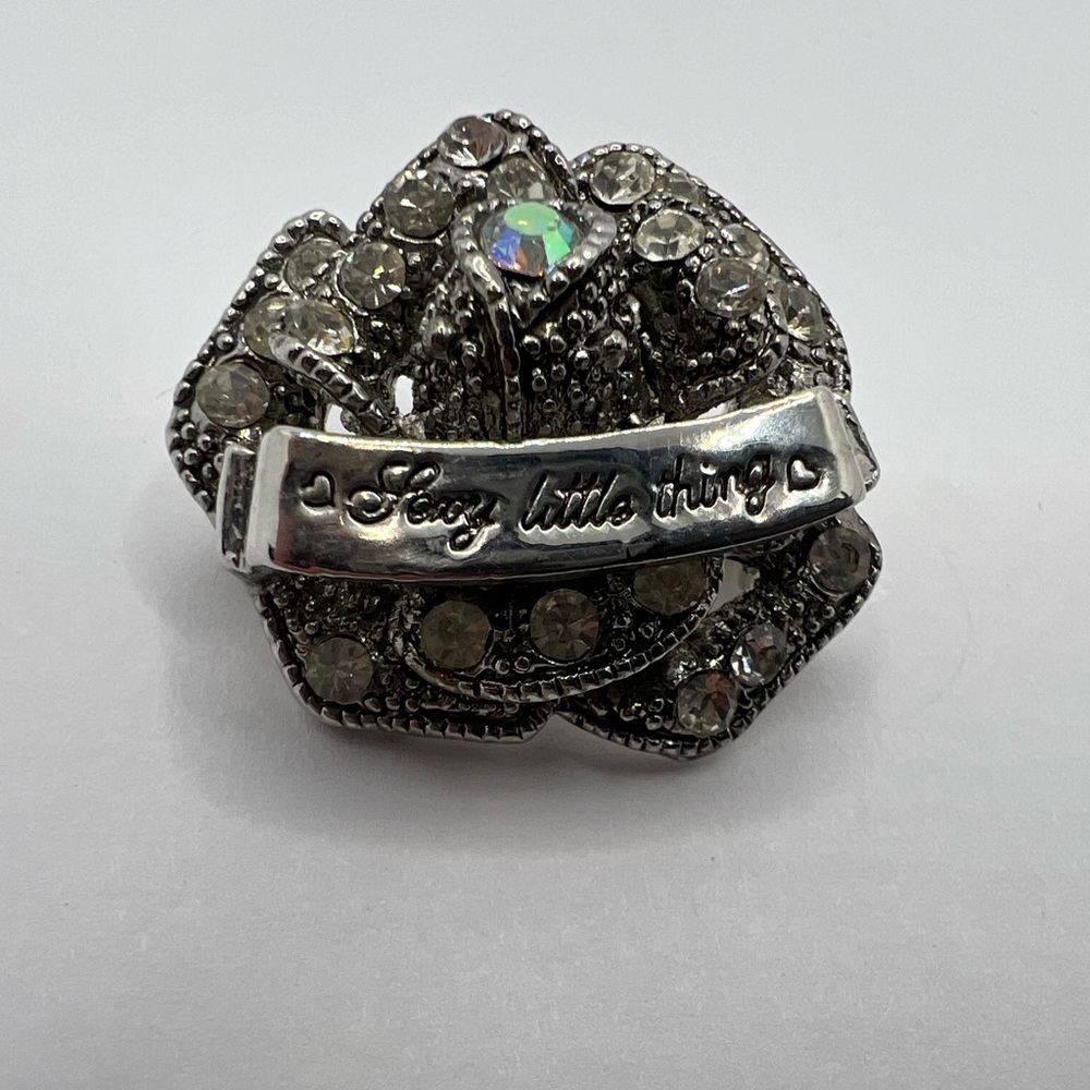 Victoria’s Secret Sexy Little Thing Rhinestone Brooch Pin Vintage